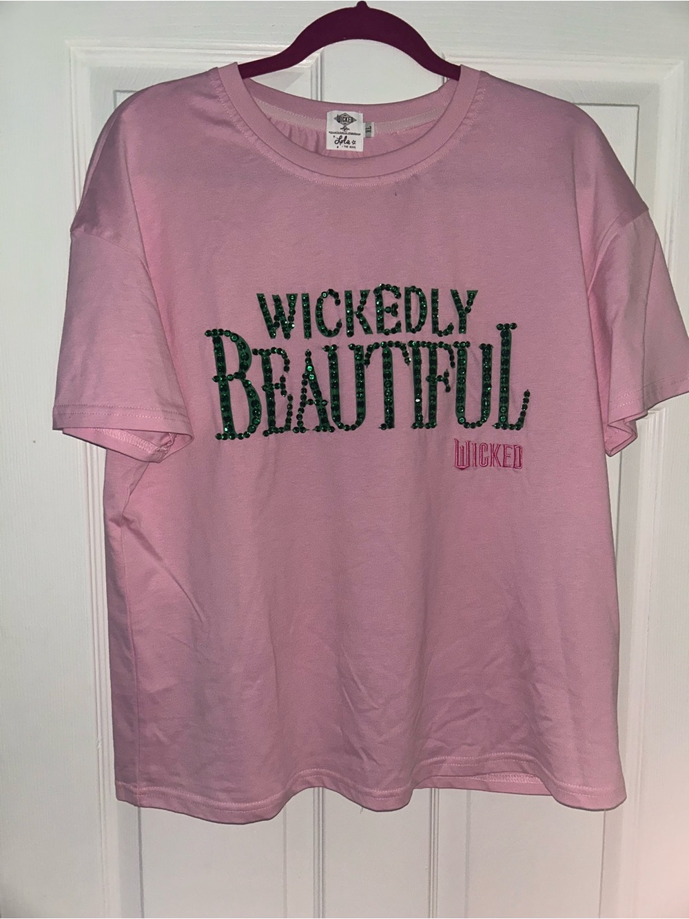 Lola + The Boys Wickedly Beautiful Pink Graphic Tee. Womens Size XL.